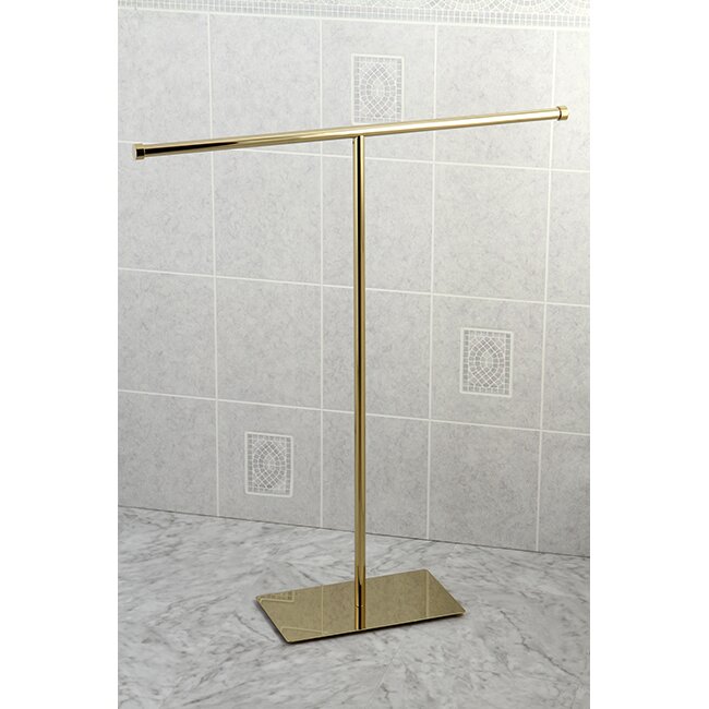 Brass standing 2025 towel rack